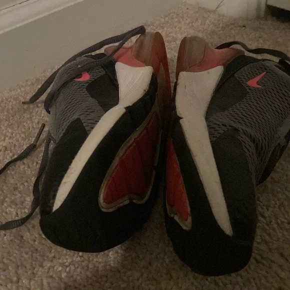 Nike Kids Air Max Gray and Pink Shoes - Picture 7 of 9